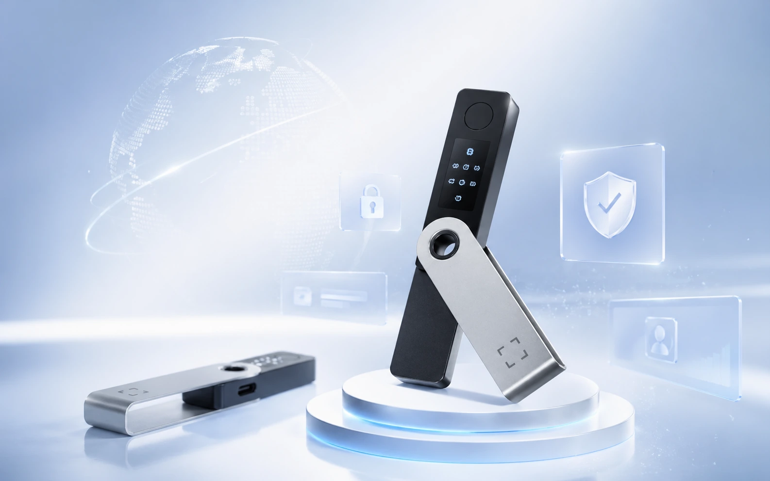 Ledger 助记词安全与设备签名展示图